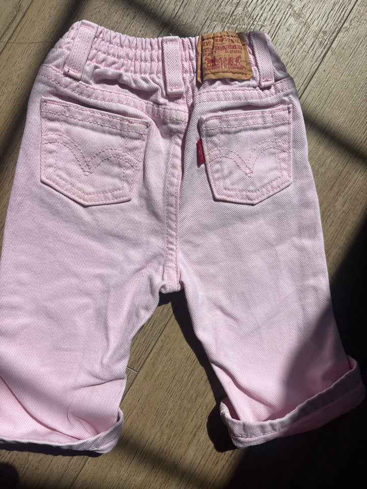 Teeny tiny vintage baby pink Levi’s
