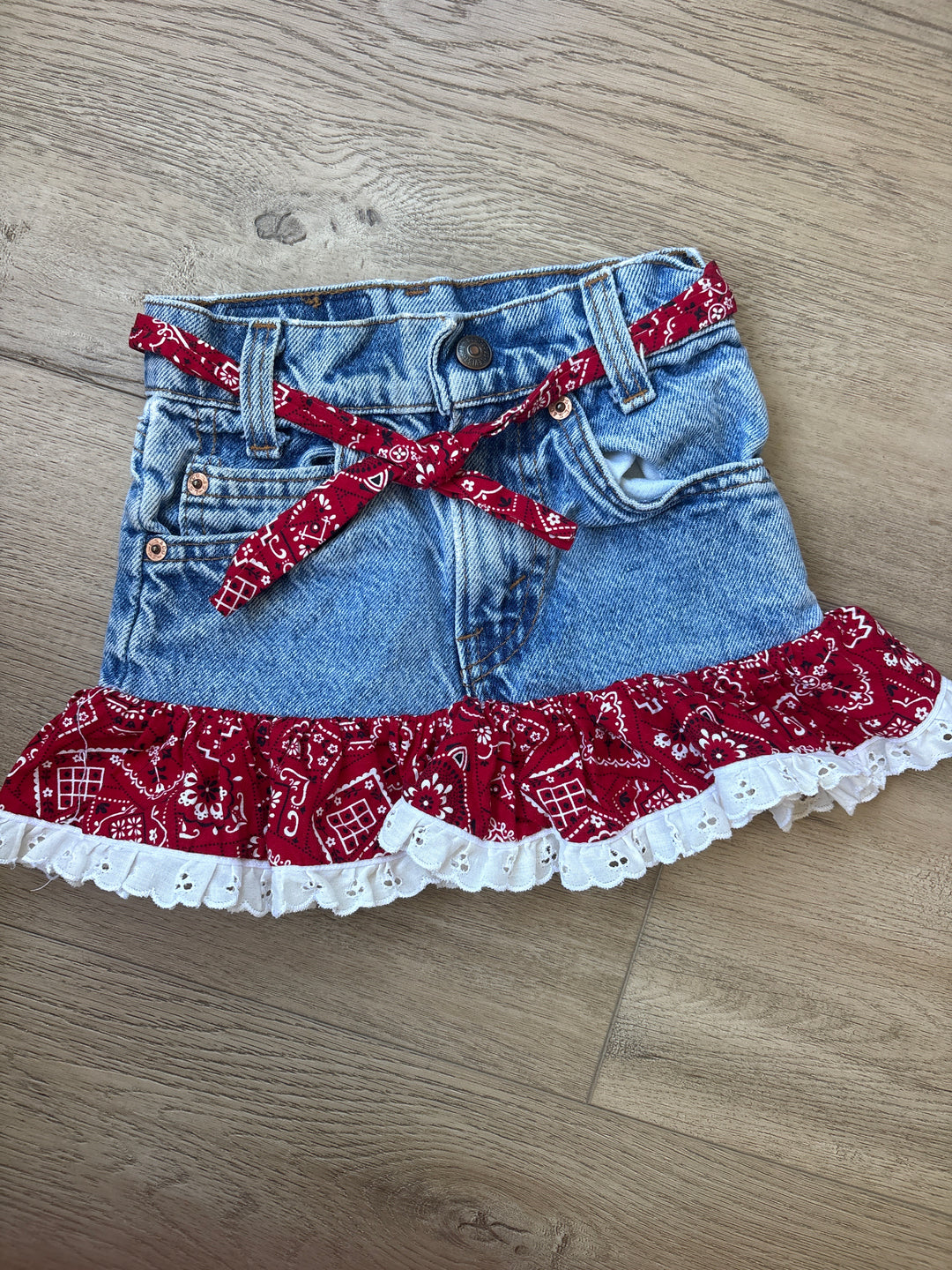 Vintage western Levi mini skirt
