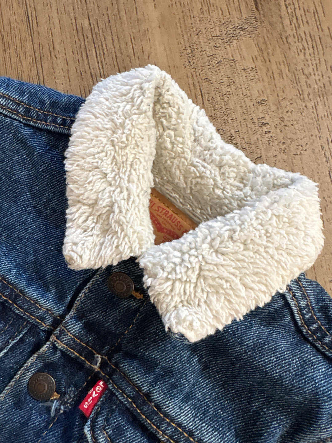 Sherpa lined vintage Levi jean jacket