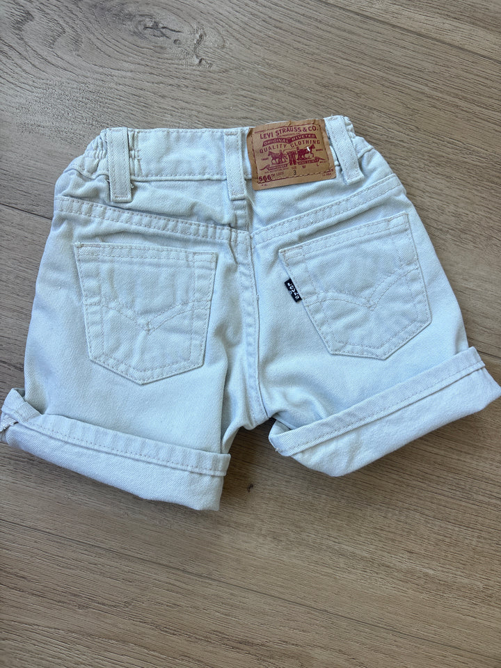 Rare cream paperbag vintage Levi Jean shorts