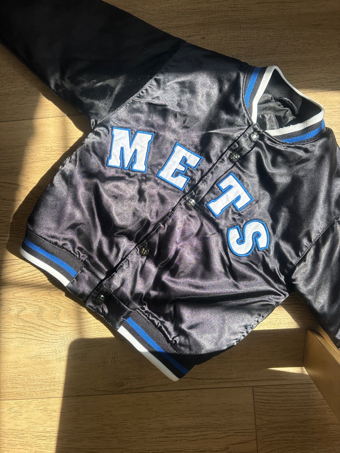 Vintage silky Mets bomber jacket