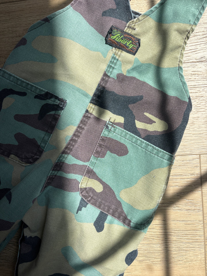 Vintage little camo overalls