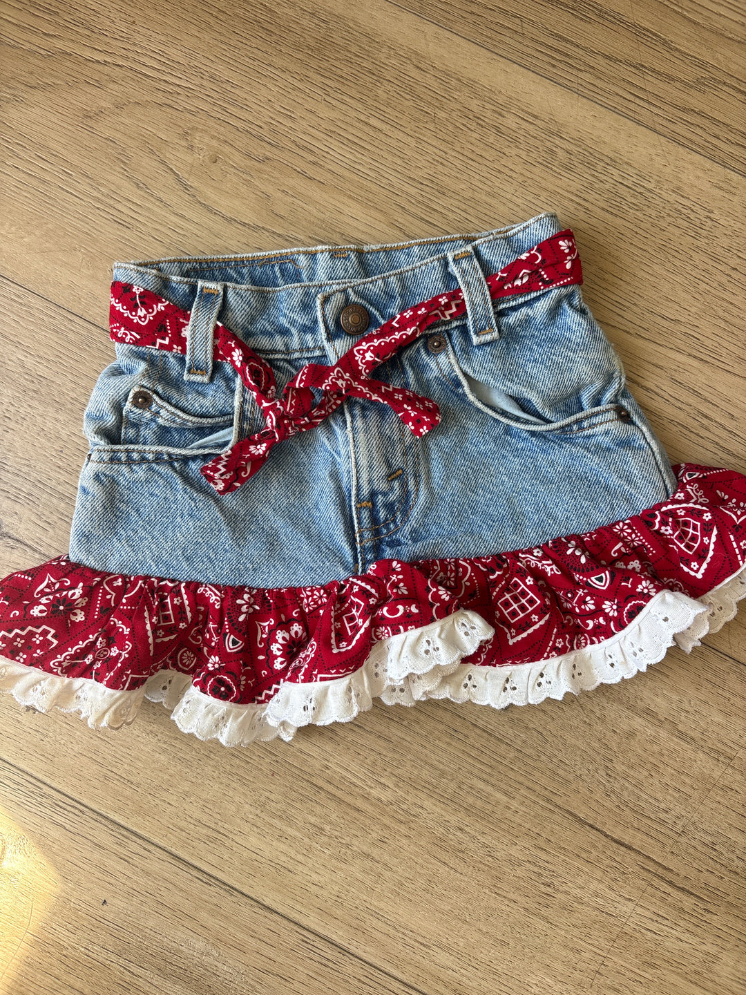 Vintage Levi Bandana skirt