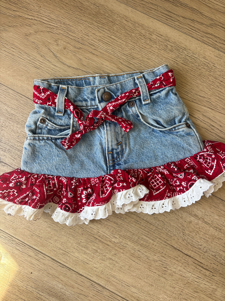 Vintage Levi Bandana skirt