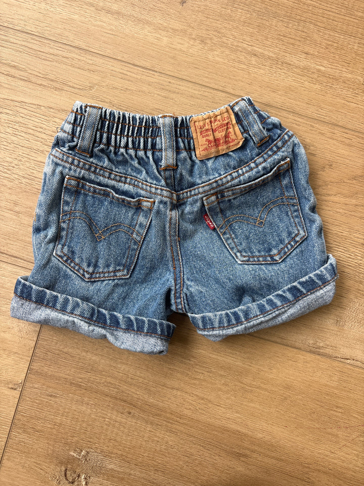 Baby’s first vintage Levi Jean shorts