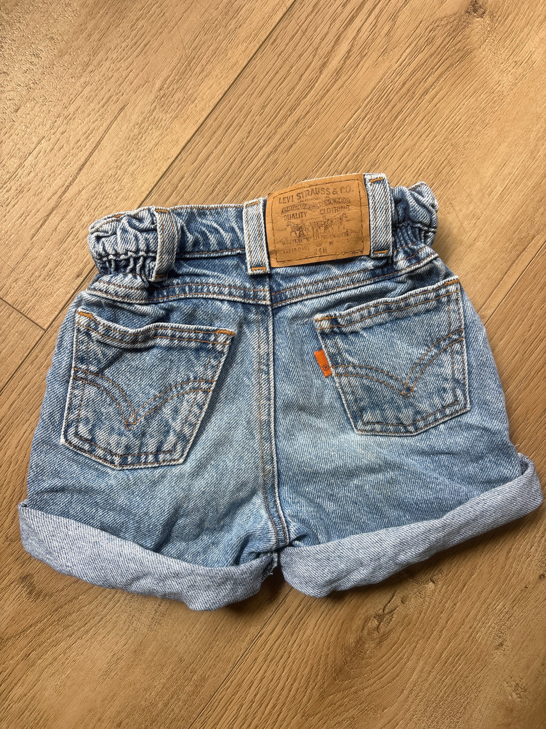 Paperbag vintage Levi jean shorts