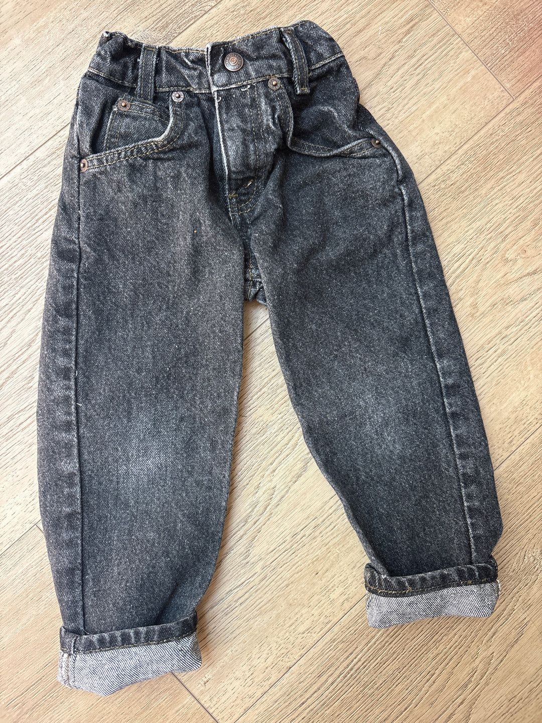 Vintage faded black slim Levi jeans
