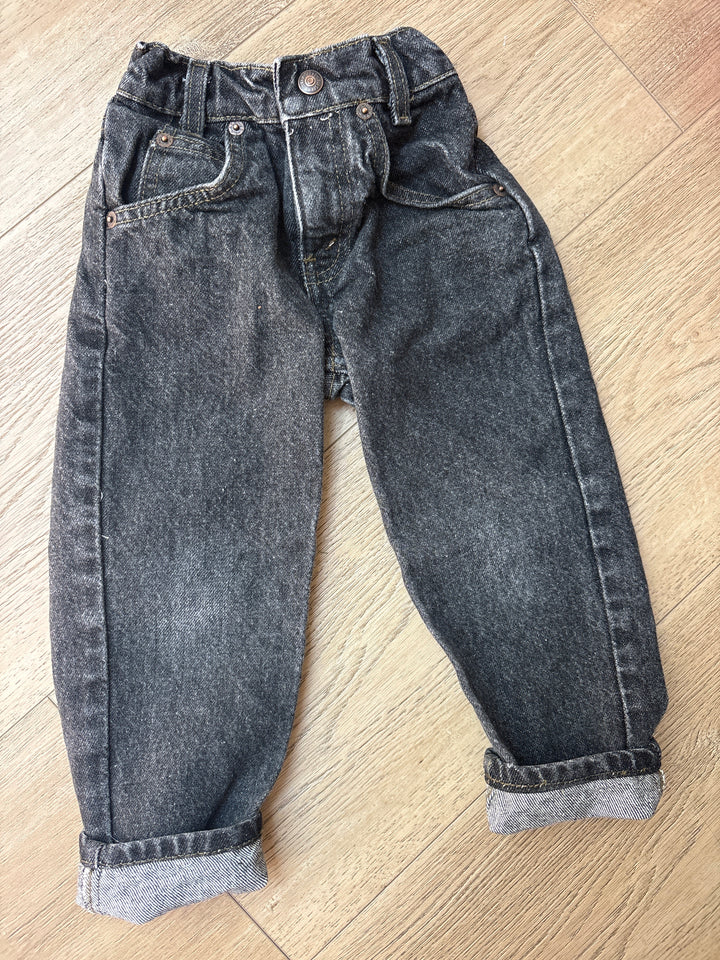 Vintage faded black slim Levi jeans