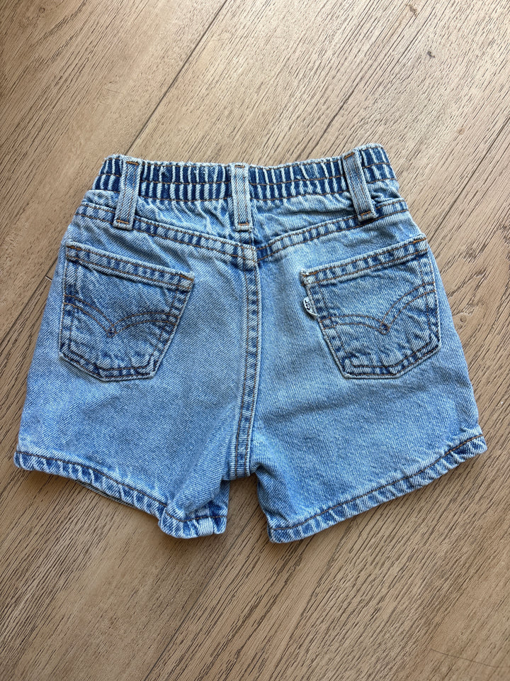 White tab vintage Levi jean shorts