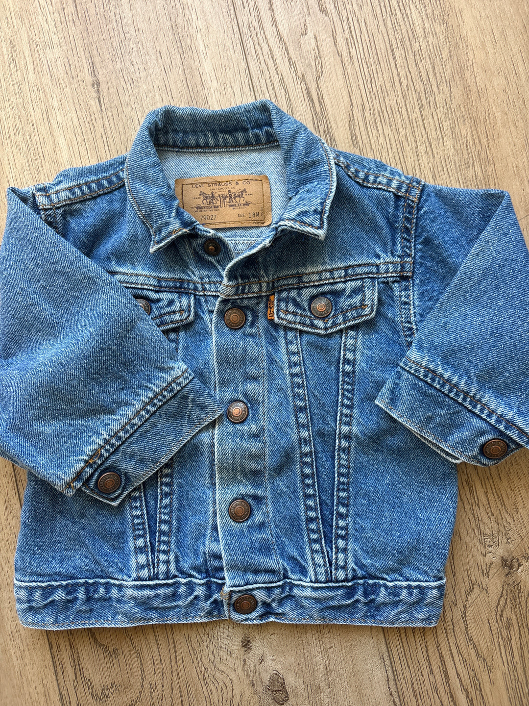 Orange tab vintage Levi jean jacket