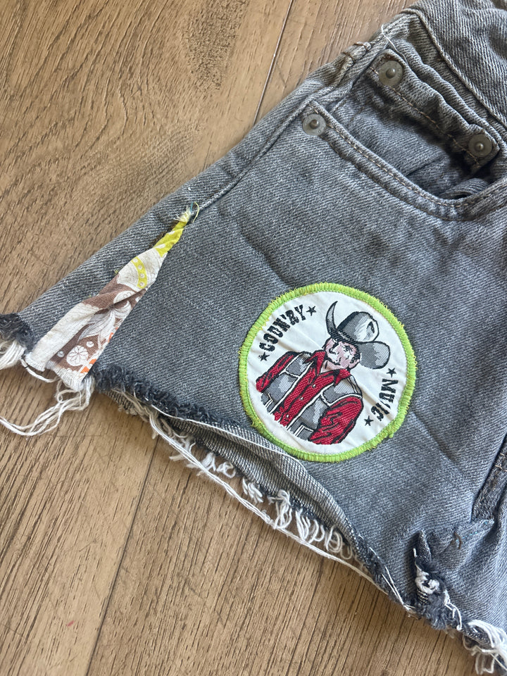 Western vintage Levi mini jean skirt