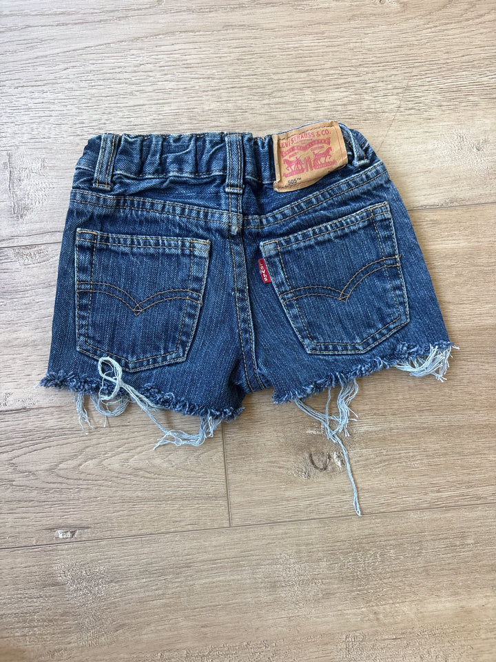 Little distressed vintage Levi jean shorts