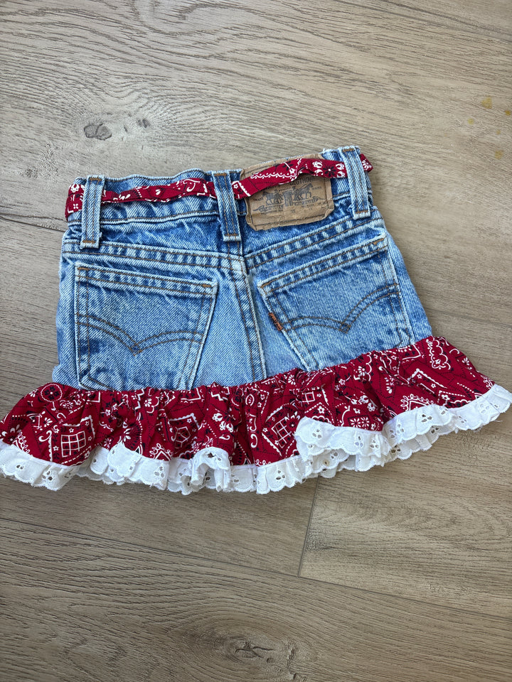 Vintage western Levi mini skirt