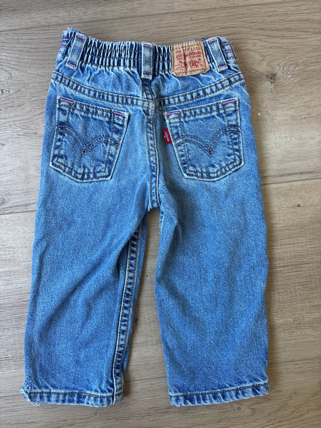 Vintage little Levi’s with pink stitching