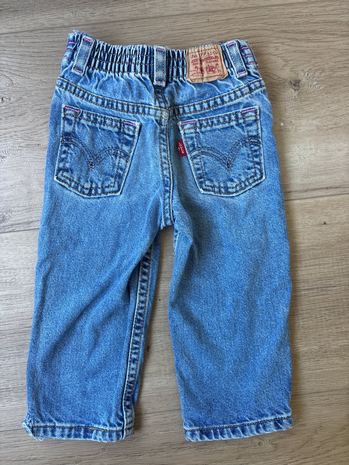 Vintage little Levi’s with pink stitching