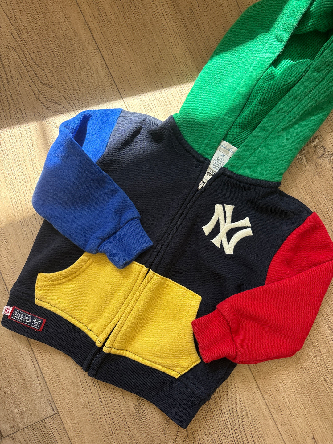 Ralph Lauren x Yankee color block hoodie