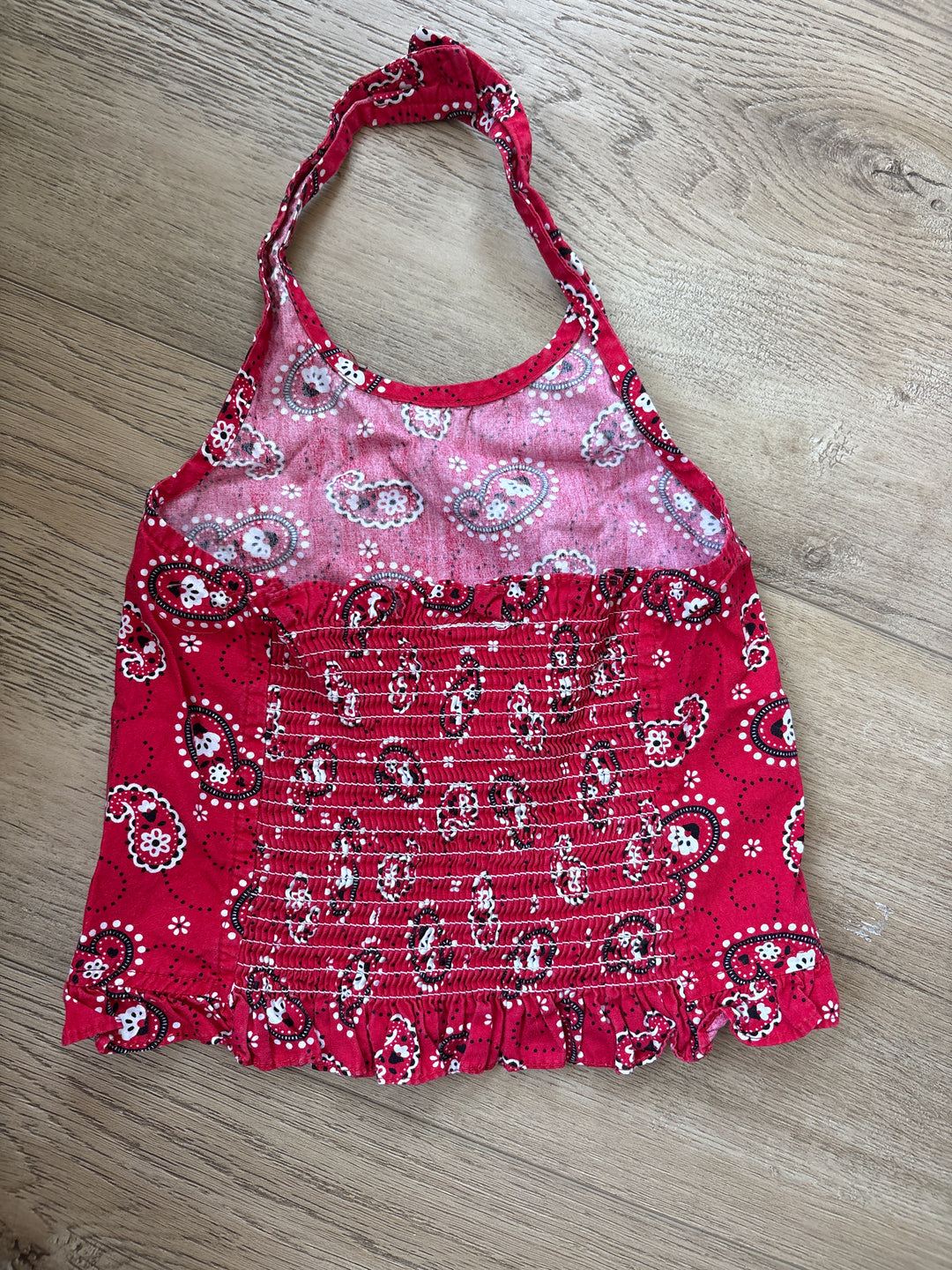 Vintage bandana halter top