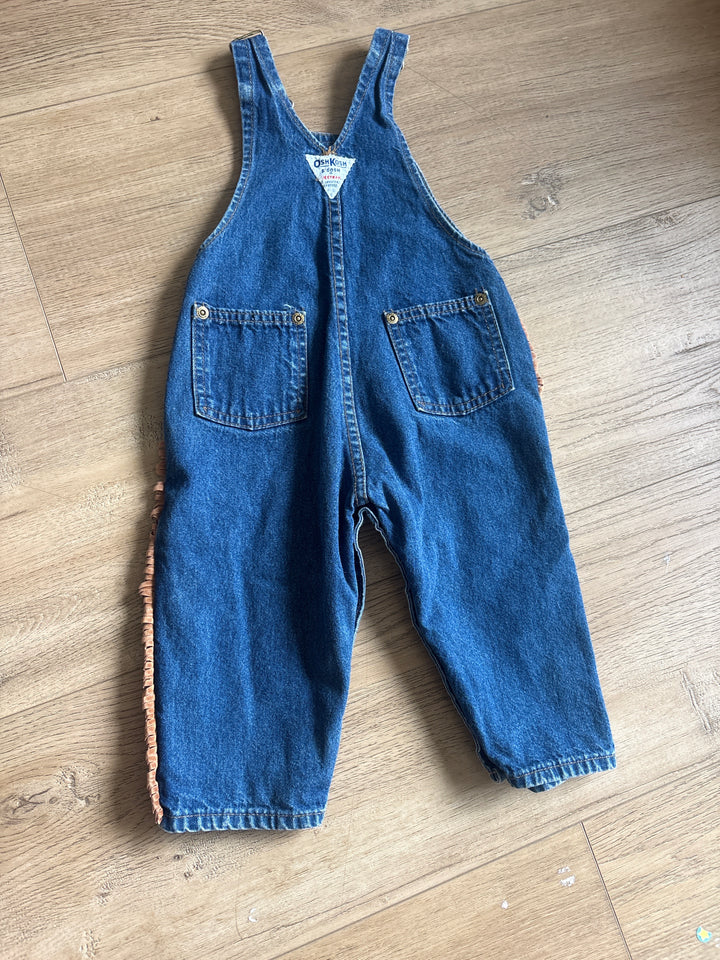 Vintage suede fringe Oshkosh overalls