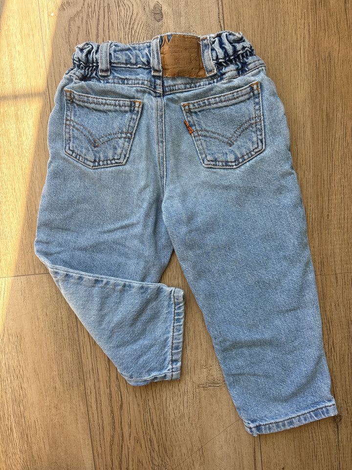 Orange tab & light wash vintage Levi’s