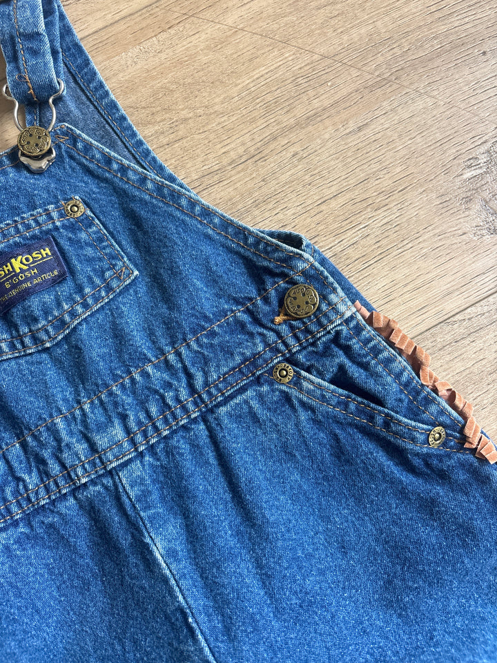 Vintage suede fringe Oshkosh overalls