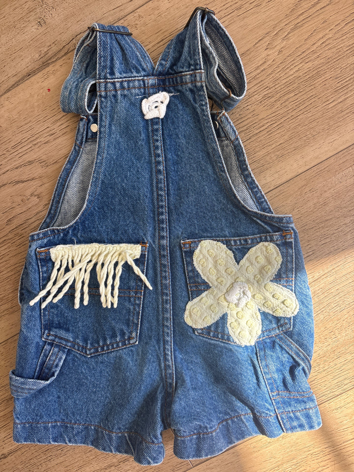 Patchwork vintage shortalls