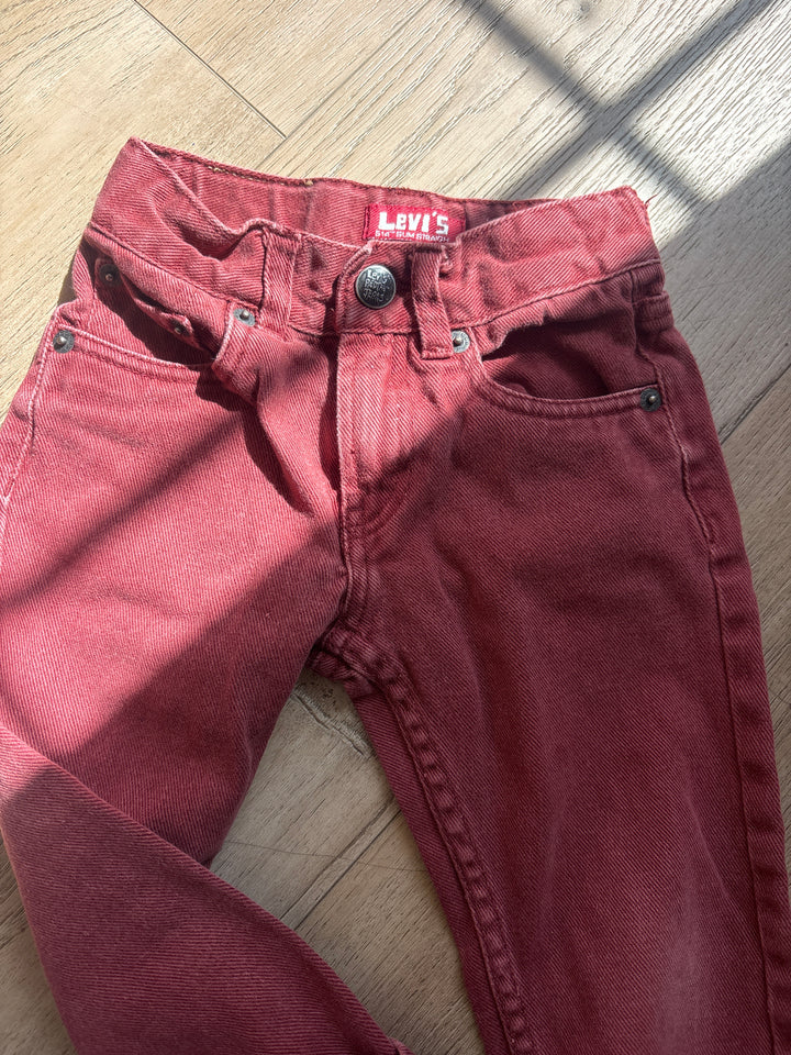 Rare maroon red vintage Levi’s slim