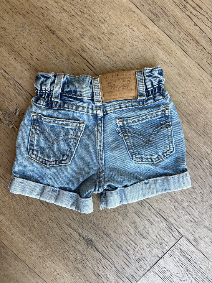 Baby’s first vintage Levi Jean shorts