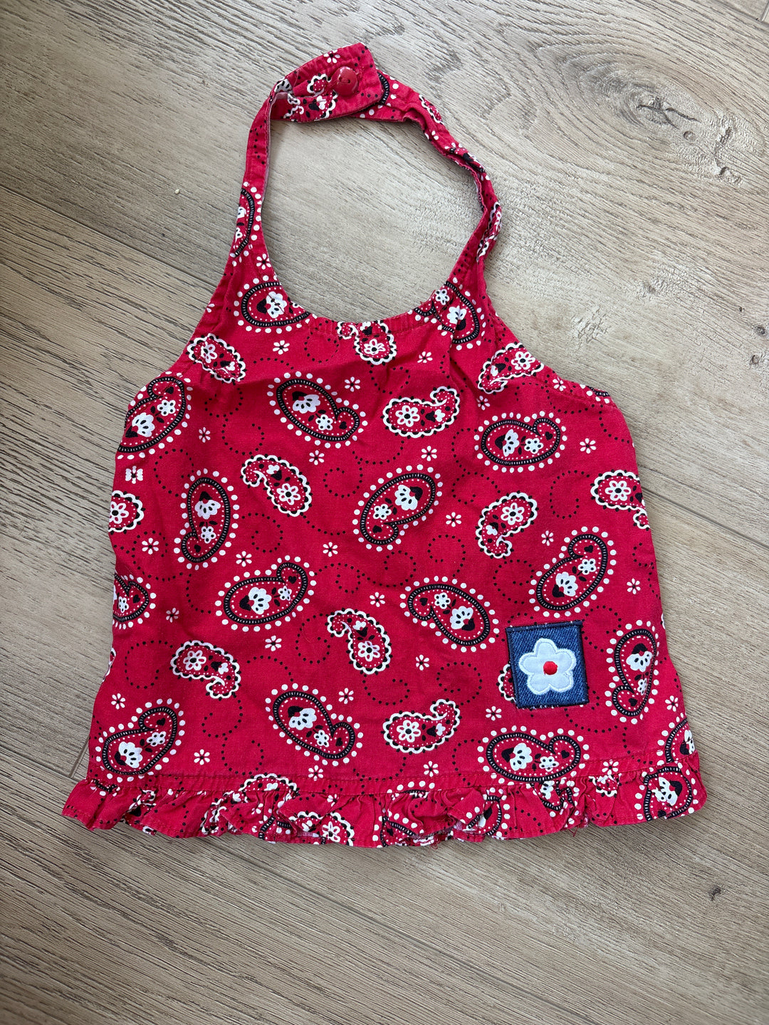 Vintage bandana halter top