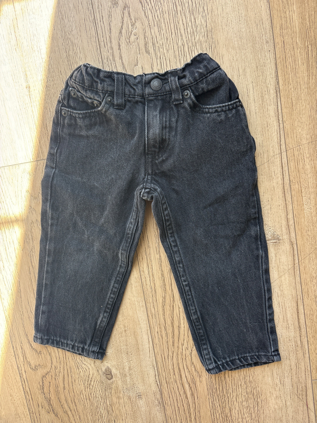 All washed black vintage Levi’s