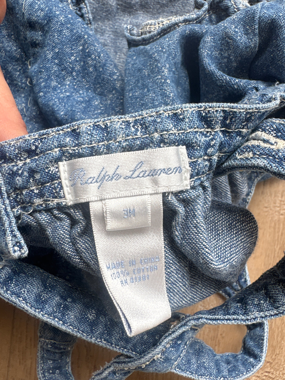 vintage Ralph Lauren baby denim dress