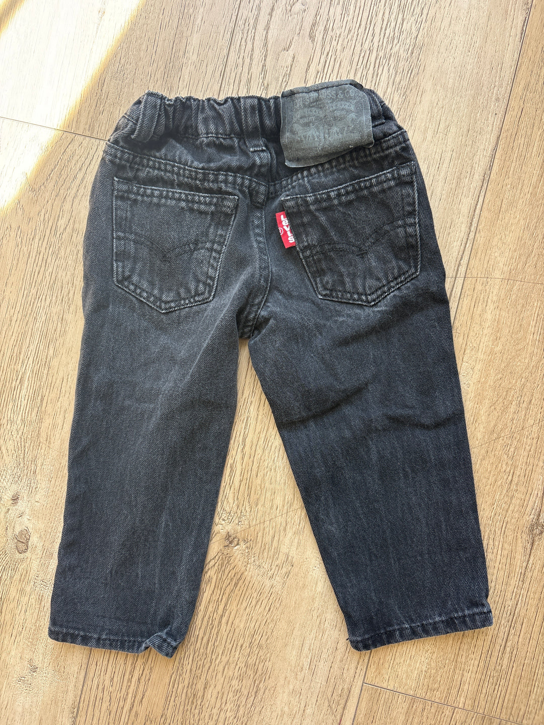 All washed black vintage Levi’s