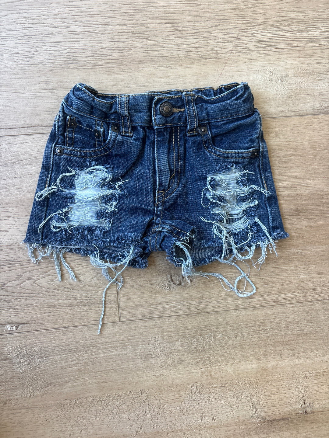 Little distressed vintage Levi jean shorts