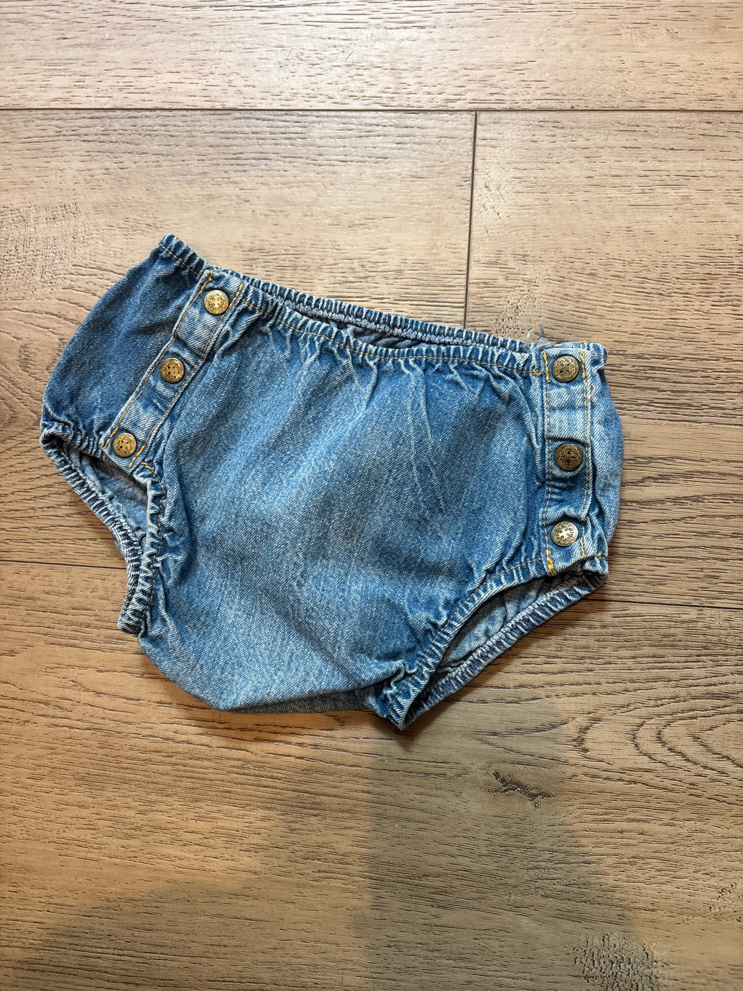 Button front vintage wrangler diaper cover