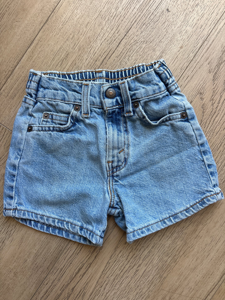 White tab vintage Levi jean shorts