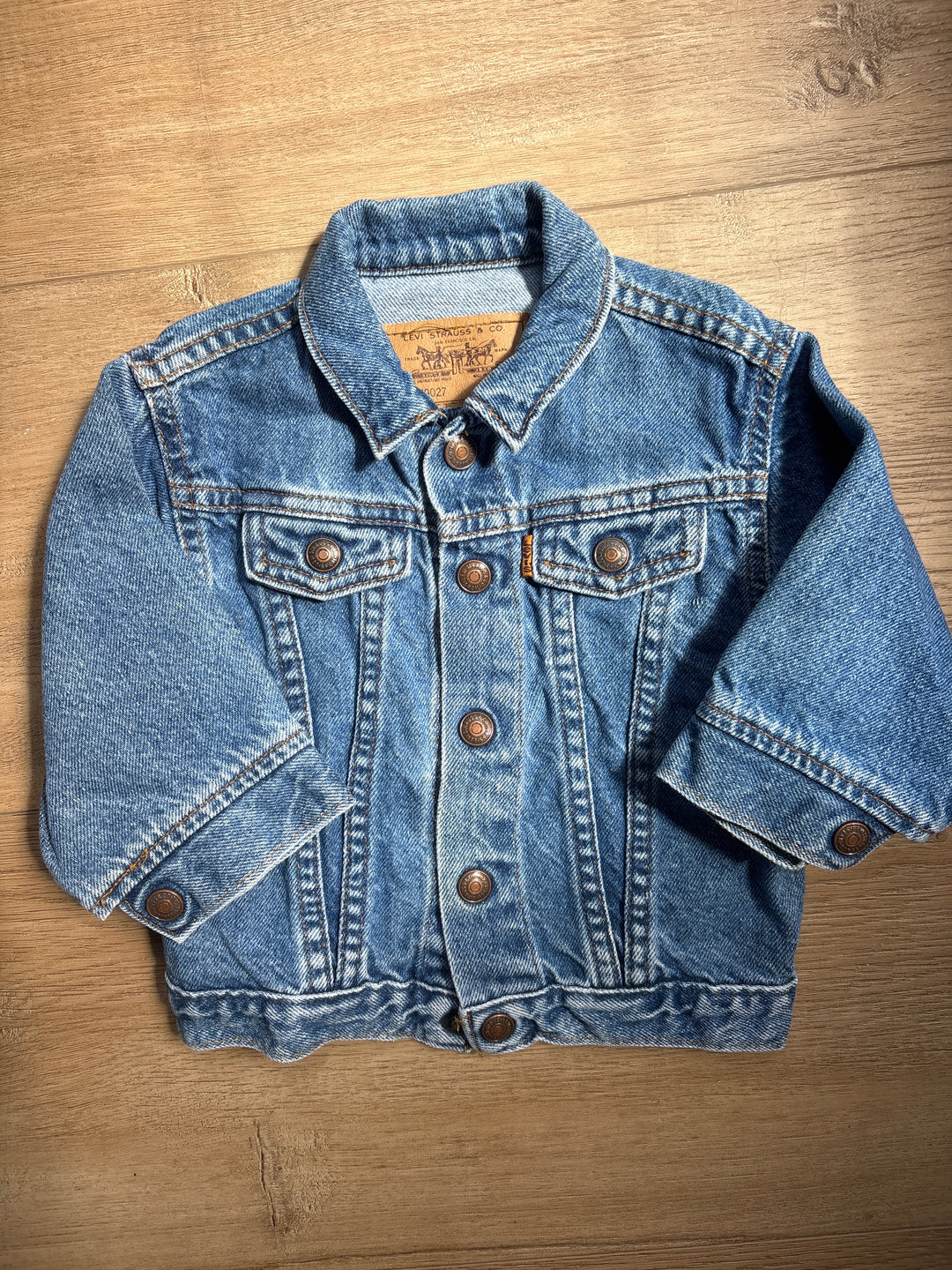 Orange tab vintage Levi jean jacket