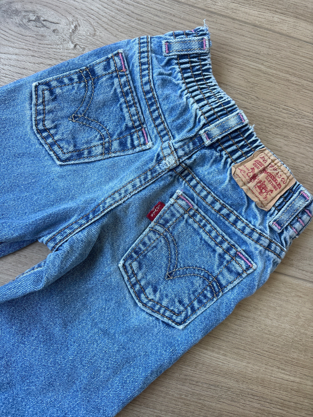 Vintage little Levi’s with pink stitching