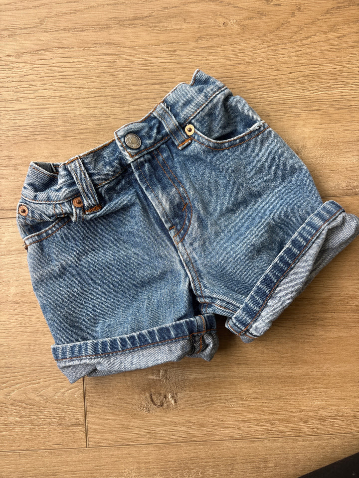 Baby’s first vintage Levi Jean shorts