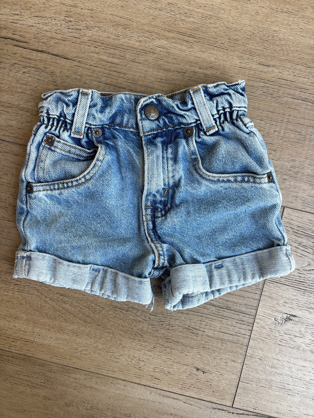 Baby’s first vintage Levi Jean shorts