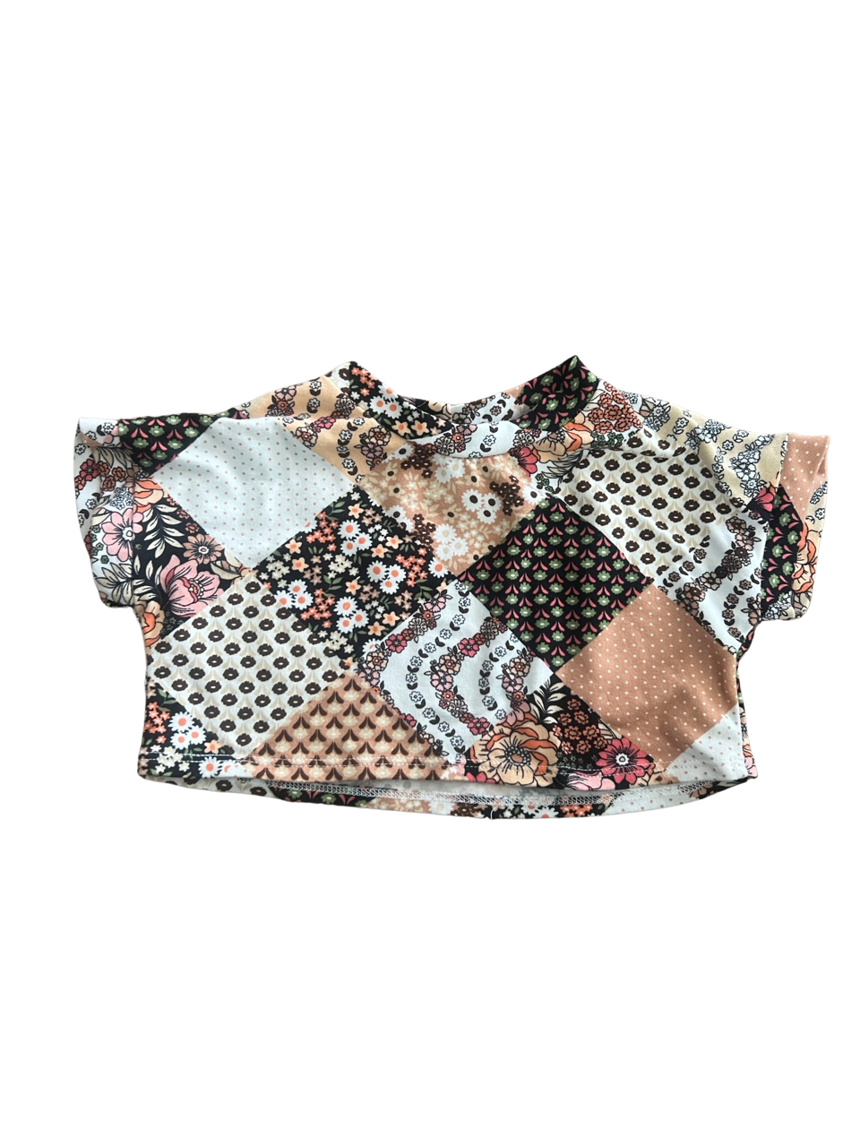 Patchwork Cropped T-Shirt