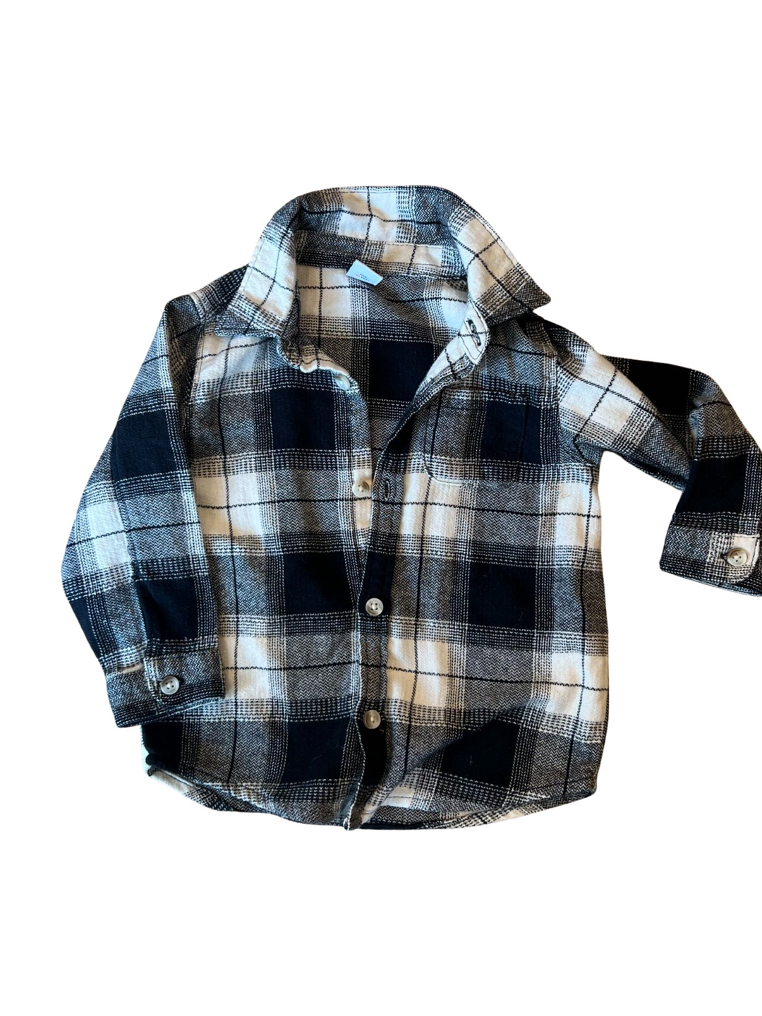 Black and white vintage flannel